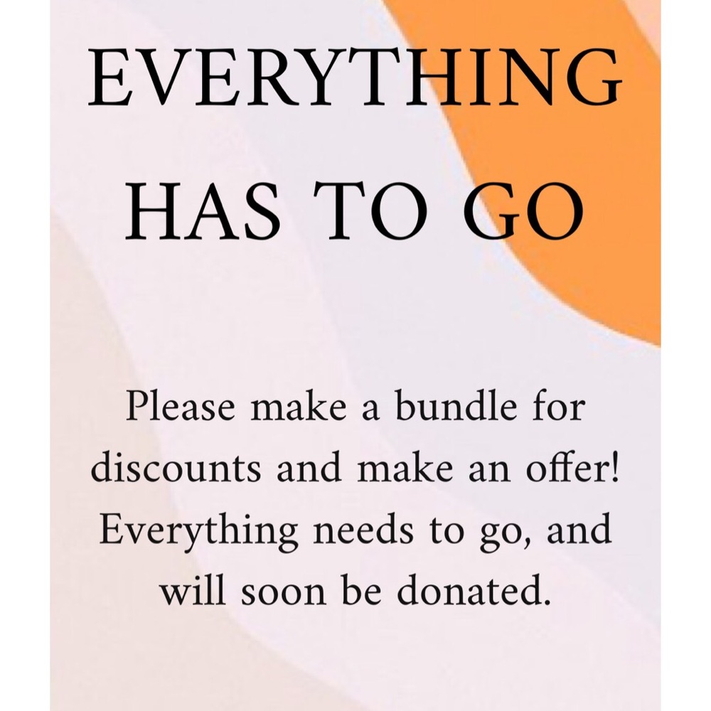 CHECKOUT CLOSET (EVERYTHING HAS TO GO)